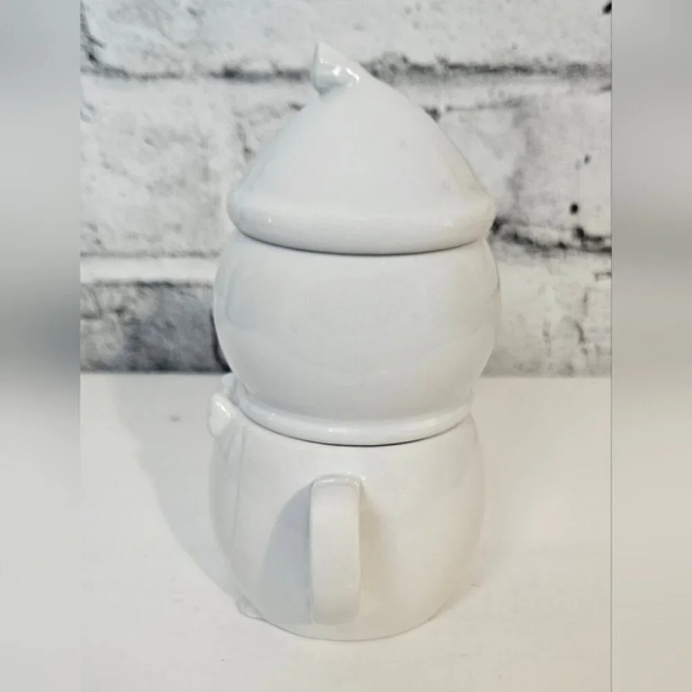 Vintage Penguin Creamer and Sugar Bowl Stacked.